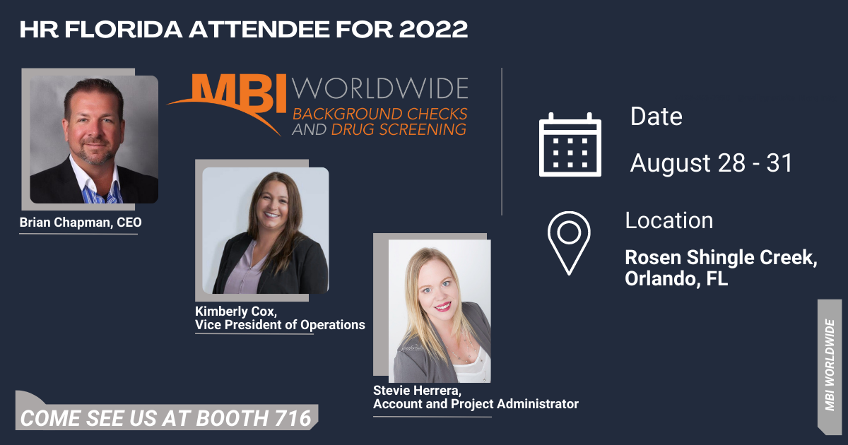 MBI Worldwide is attending HR Florida 2022 on August 28 -31