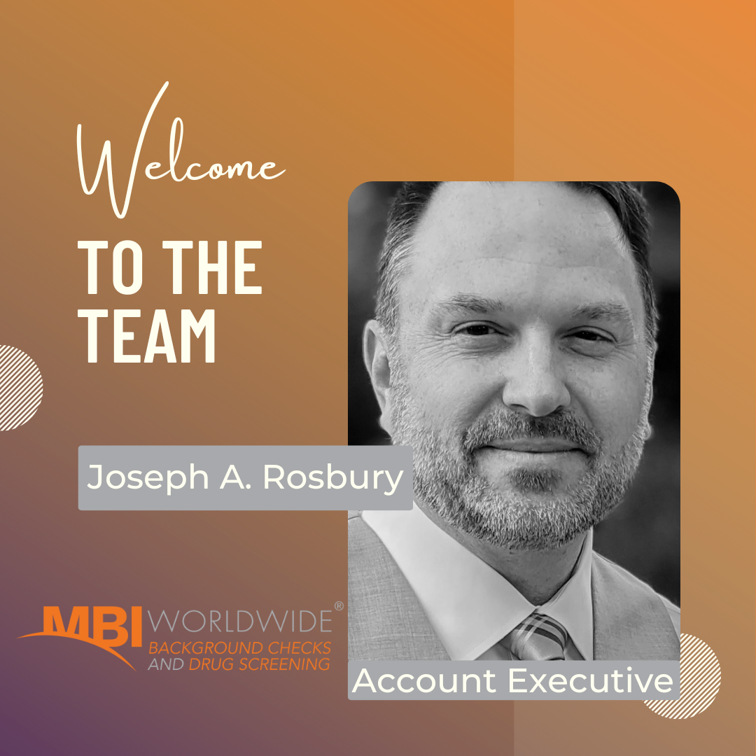 Joseph A. Rosbury starts at MBI Worldwide.