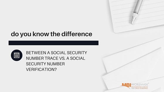 Social Security Trace VS Social Security Verification