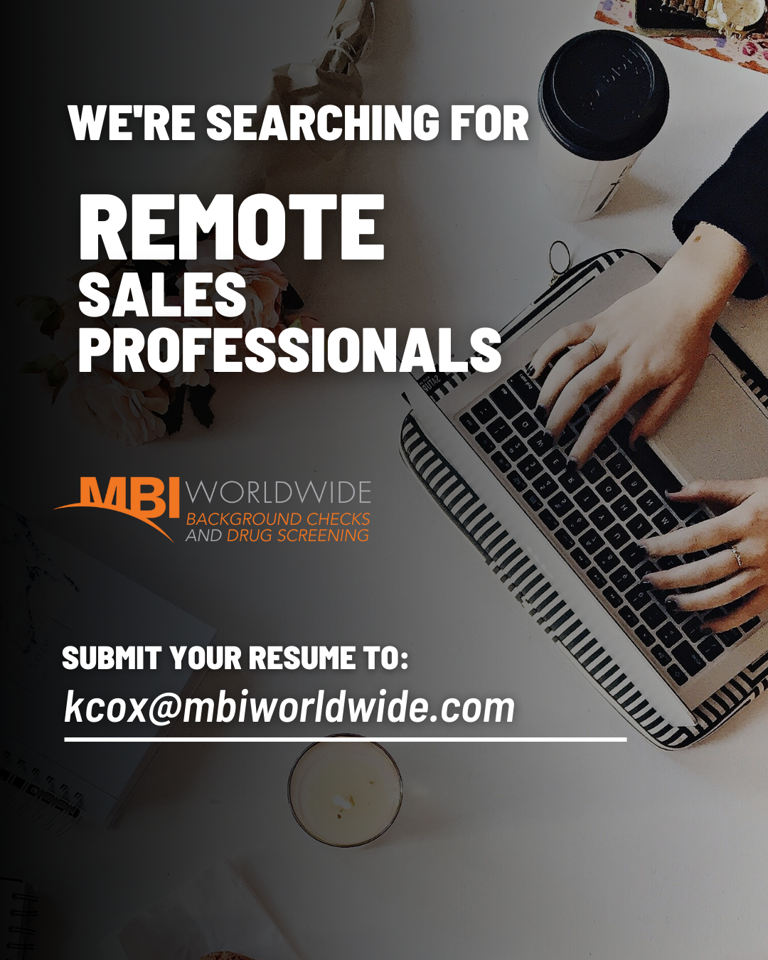 Work from home. We are seeking Sales Professionals.